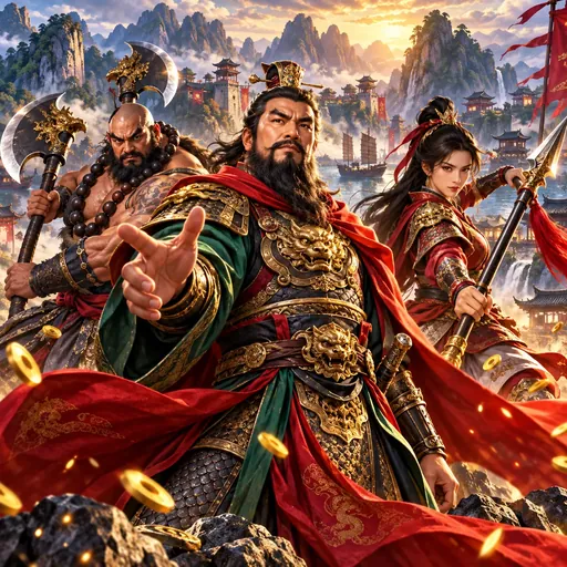 108 Heroes Water Margin pokie cover with character symbols